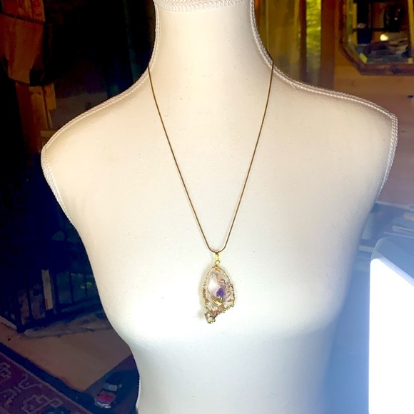 Agate and Amethyst necklace Handmade in the Kootenays Canada - Picture 3 of 3